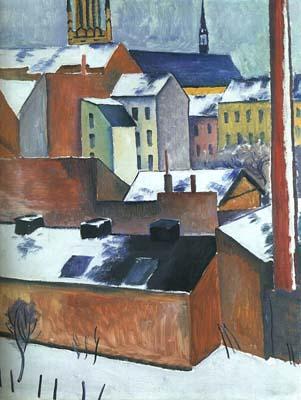 August Macke St Mary im Schnee